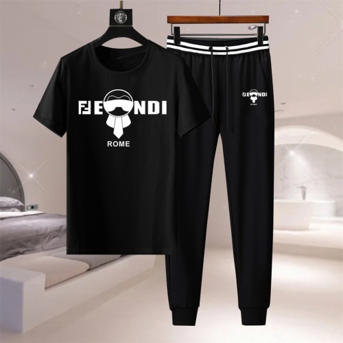 Cheap Fendi Tracksuits Short Sleeved For Men #1227221 Replica Wholesale [$76.00 USD] [ITEM#1227221] on Replica Fendi Tracksuits