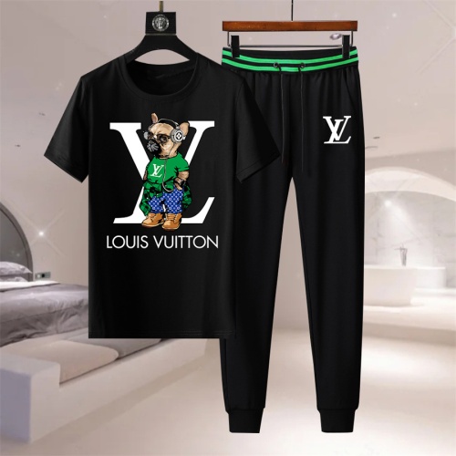 Cheap Louis Vuitton LV Tracksuits Short Sleeved For Men #1227222 Replica Wholesale [$76.00 USD] [ITEM#1227222] on Replica Louis Vuitton LV Tracksuits