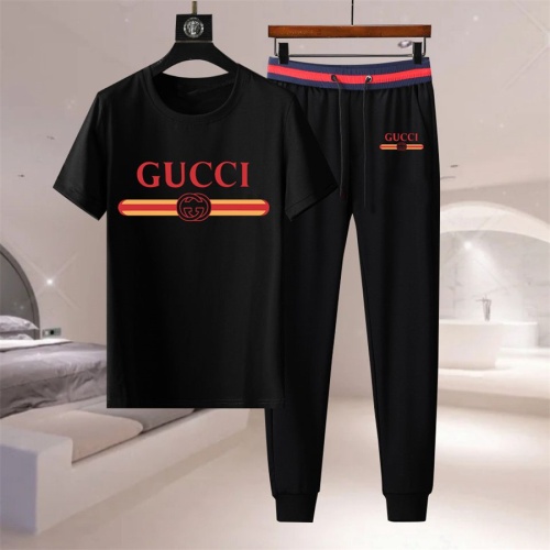 Cheap Gucci Tracksuits Short Sleeved For Men #1227233 Replica Wholesale [$76.00 USD] [ITEM#1227233] on Replica Gucci Tracksuits