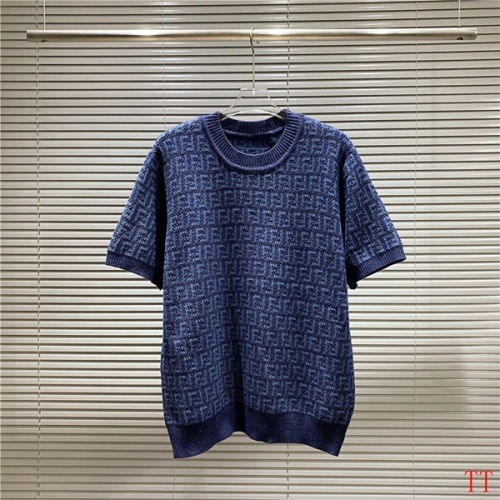 Cheap Fendi Sweaters Short Sleeved For Men #1227343 Replica Wholesale [$48.00 USD] [ITEM#1227343] on Replica Fendi Sweaters