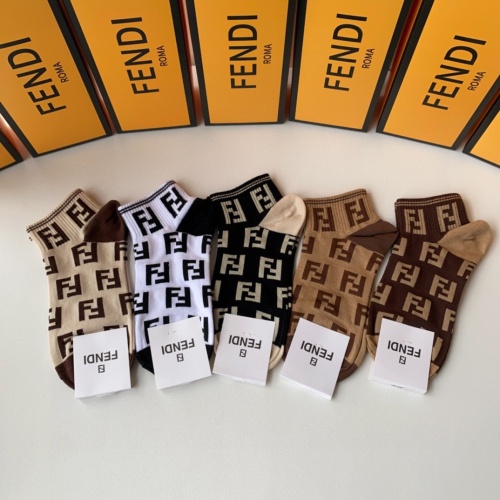 Cheap Fendi Socks #1227545 Replica Wholesale [$25.00 USD] [ITEM#1227545] on Replica Fendi Socks