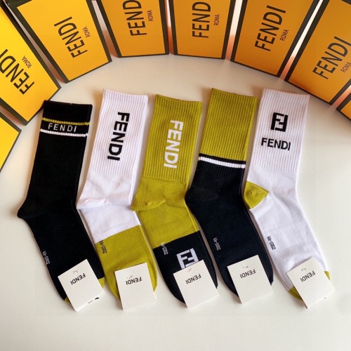 Cheap Fendi Socks #1227551 Replica Wholesale [$32.00 USD] [ITEM#1227551] on Replica Fendi Socks