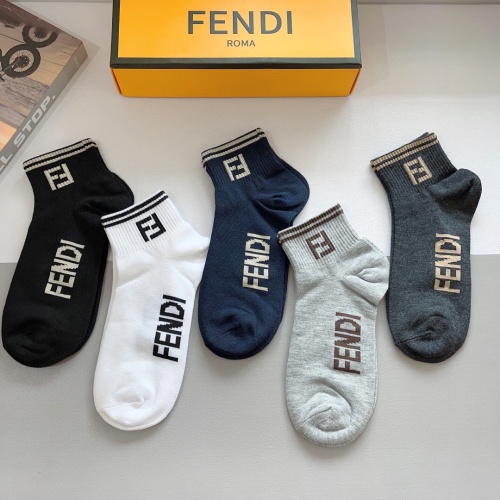 Cheap Fendi Socks #1227733 Replica Wholesale [$27.00 USD] [ITEM#1227733] on Replica Fendi Socks