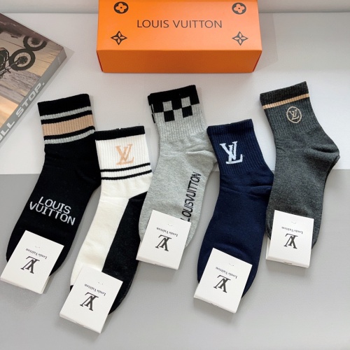 Cheap Louis Vuitton LV Socks For Men #1227899 Replica Wholesale [$29.00 USD] [ITEM#1227899] on Replica Louis Vuitton LV Socks