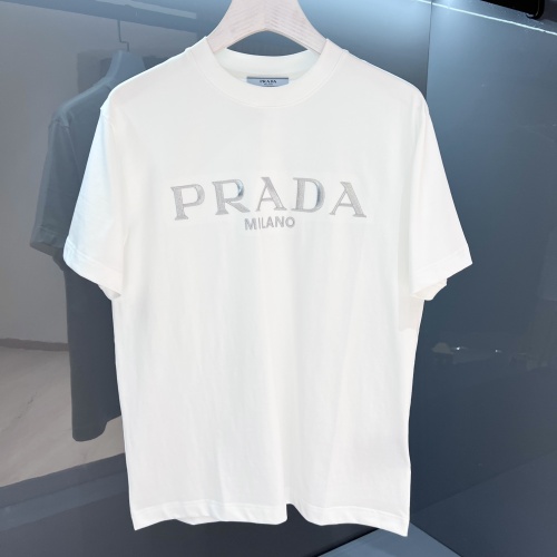 Cheap Prada T-Shirts Short Sleeved For Unisex #1228153 Replica Wholesale [$64.00 USD] [ITEM#1228153] on Replica Prada T-Shirts