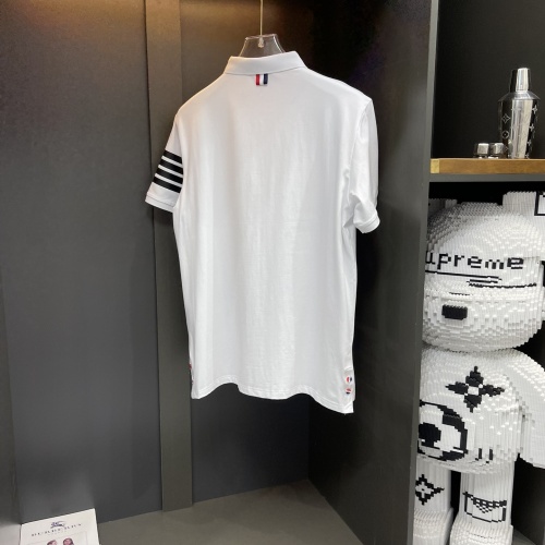 Cheap Thom Browne TB T-Shirts Short Sleeved For Men #1228169 Replica Wholesale [$45.00 USD] [ITEM#1228169] on Replica Thom Browne TB T-Shirts