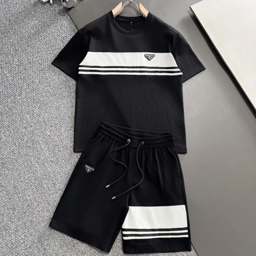 Cheap Prada Tracksuits Short Sleeved For Men #1228279 Replica Wholesale [$88.00 USD] [ITEM#1228279] on Replica Prada Tracksuits