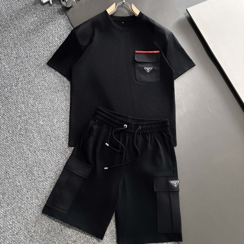 Cheap Prada Tracksuits Short Sleeved For Men #1228281 Replica Wholesale [$88.00 USD] [ITEM#1228281] on Replica Prada Tracksuits