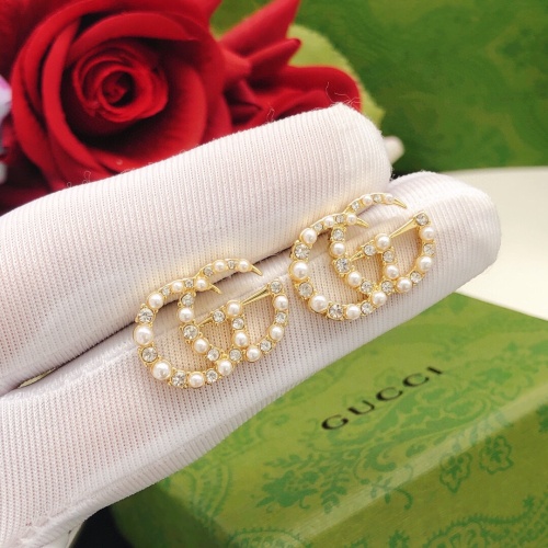 Cheap Gucci Earrings For Women #1228421 Replica Wholesale [$27.00 USD] [ITEM#1228421] on Replica Gucci Earrings