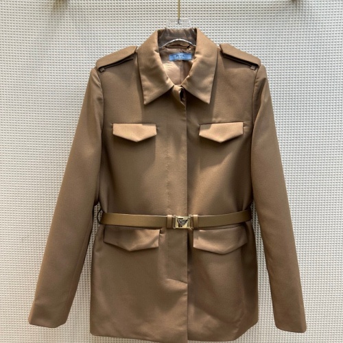 Cheap Prada Jackets Long Sleeved For Women #1228491 Replica Wholesale [$100.00 USD] [ITEM#1228491] on Replica Prada Jackets