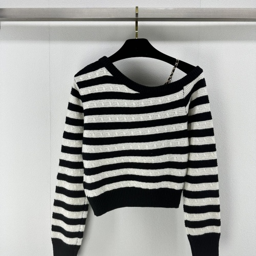 Cheap Chanel Sweaters Long Sleeved For Women #1228494 Replica Wholesale [$108.00 USD] [ITEM#1228494] on Replica Chanel Sweaters