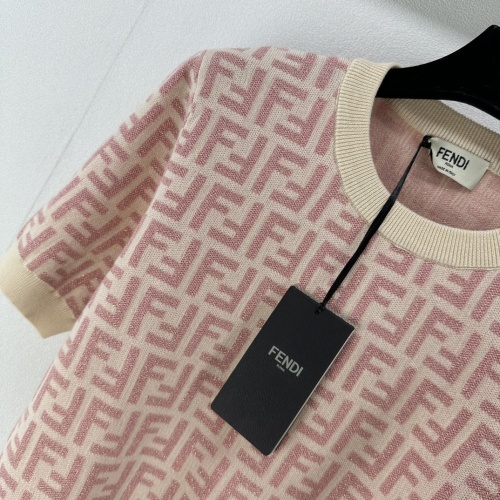 Cheap Fendi Sweaters Short Sleeved For Women #1228514 Replica Wholesale [$92.00 USD] [ITEM#1228514] on Replica Fendi Sweaters