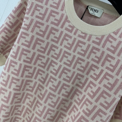 Cheap Fendi Sweaters Short Sleeved For Women #1228514 Replica Wholesale [$92.00 USD] [ITEM#1228514] on Replica Fendi Sweaters