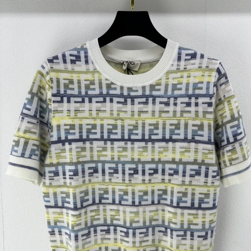 Cheap Fendi Sweaters Short Sleeved For Women #1228516 Replica Wholesale [$88.00 USD] [ITEM#1228516] on Replica Fendi Sweaters