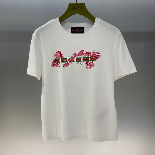 Cheap Gucci T-Shirts Short Sleeved For Women #1228662 Replica Wholesale [$52.00 USD] [ITEM#1228662] on Replica Gucci T-Shirts