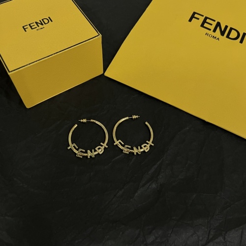 Cheap Fendi Earrings For Women #1229345 Replica Wholesale [$38.00 USD] [ITEM#1229345] on Replica Fendi Earrings