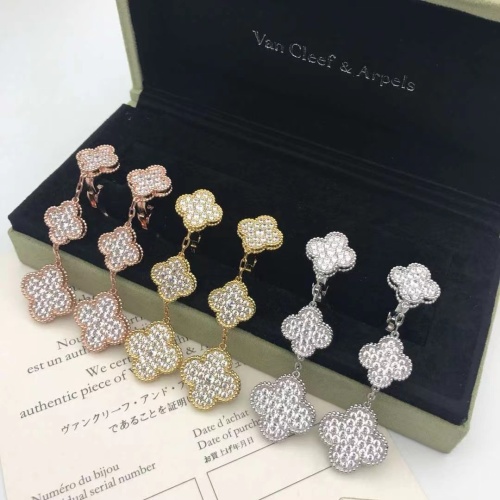 Cheap Van Cleef &amp; Arpels Earrings For Women #1229462 Replica Wholesale [$38.00 USD] [ITEM#1229462] on Replica Van Cleef &amp; Arpels Earrings