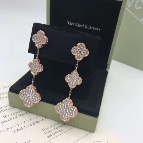 Cheap Van Cleef &amp; Arpels Earrings For Women #1229464 Replica Wholesale [$38.00 USD] [ITEM#1229464] on Replica Van Cleef &amp; Arpels Earrings