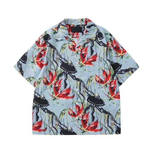 Cheap Prada Shirts Short Sleeved For Unisex #1229844 Replica Wholesale [$108.00 USD] [ITEM#1229844] on Replica Prada Shirts