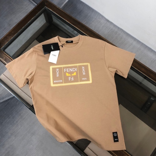 Cheap Fendi T-Shirts Short Sleeved For Unisex #1229852 Replica Wholesale [$39.00 USD] [ITEM#1229852] on Replica Fendi T-Shirts