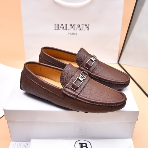 Cheap Balmain Leather Shoes For Men #1230270 Replica Wholesale [$80.00 USD] [ITEM#1230270] on Replica Balmain Leather Shoes