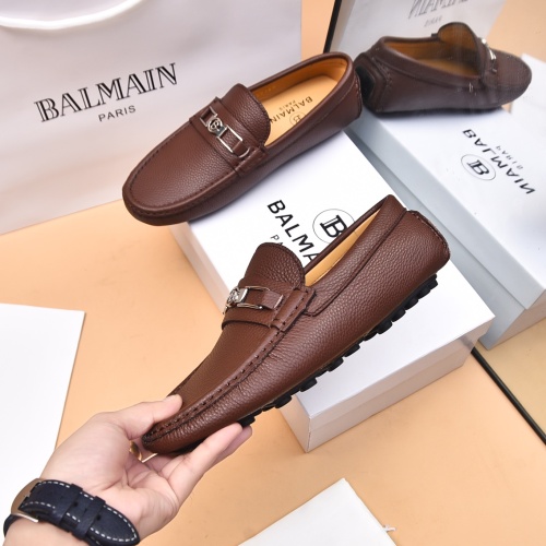 Cheap Balmain Leather Shoes For Men #1230270 Replica Wholesale [$80.00 USD] [ITEM#1230270] on Replica Balmain Leather Shoes