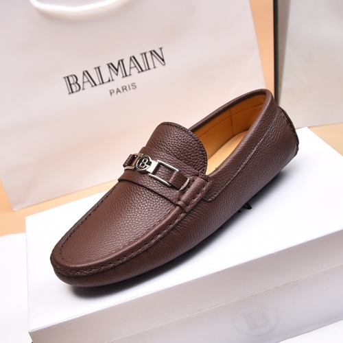 Cheap Balmain Leather Shoes For Men #1230270 Replica Wholesale [$80.00 USD] [ITEM#1230270] on Replica Balmain Leather Shoes