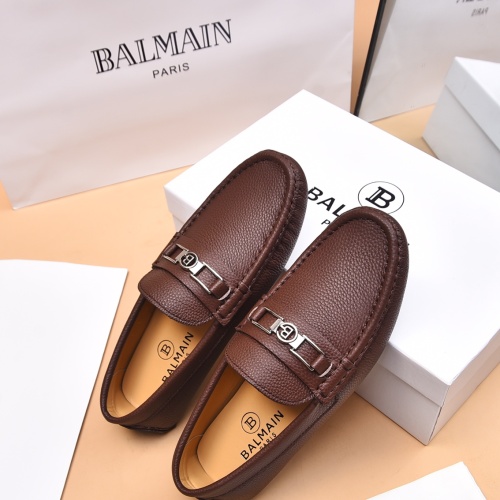 Cheap Balmain Leather Shoes For Men #1230270 Replica Wholesale [$80.00 USD] [ITEM#1230270] on Replica Balmain Leather Shoes