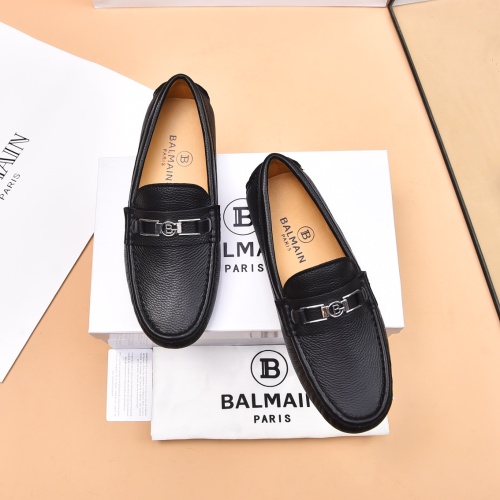 Cheap Balmain Leather Shoes For Men #1230272 Replica Wholesale [$80.00 USD] [ITEM#1230272] on Replica Balmain Leather Shoes