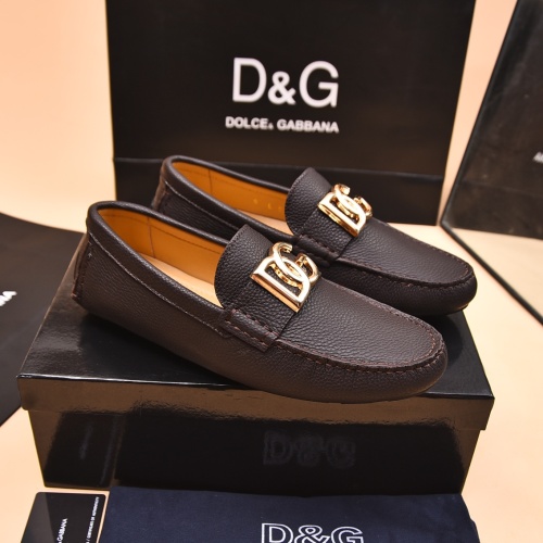 Cheap Dolce &amp; Gabbana D&amp;G Leather Shoes For Men #1230293 Replica Wholesale [$80.00 USD] [ITEM#1230293] on Replica Dolce &amp; Gabbana D&amp;G Leather Shoes