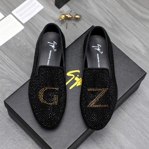 Cheap Giuseppe Zanotti GZ Leather Shoes For Men #1230312 Replica Wholesale [$76.00 USD] [ITEM#1230312] on Replica Giuseppe Zanotti GZ Leather Shoes