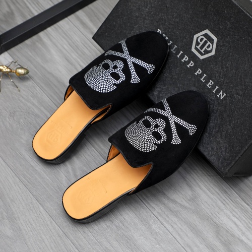 Cheap Philipp Plein PP Slippers For Men #1230349 Replica Wholesale [$72.00 USD] [ITEM#1230349] on Replica Philipp Plein PP Slippers