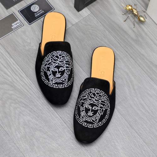 Cheap Versace Slippers For Men #1230351 Replica Wholesale [$72.00 USD] [ITEM#1230351] on Replica Versace Slippers