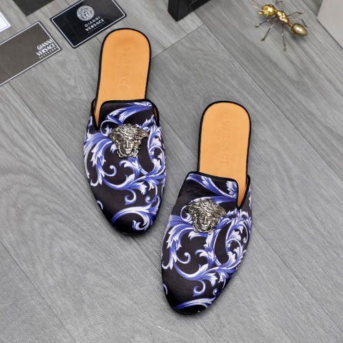 Cheap Versace Slippers For Men #1230353 Replica Wholesale [$72.00 USD] [ITEM#1230353] on Replica Versace Slippers