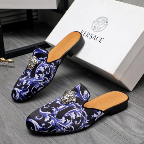 Cheap Versace Slippers For Men #1230353 Replica Wholesale [$72.00 USD] [ITEM#1230353] on Replica Versace Slippers