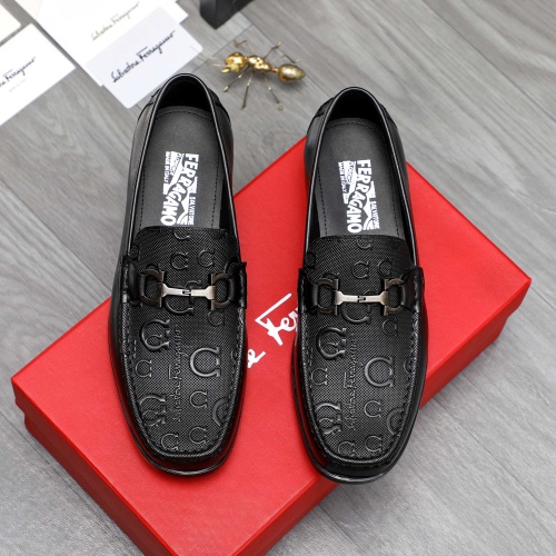 Cheap Salvatore Ferragamo Leather Shoes For Men #1230362 Replica Wholesale [$82.00 USD] [ITEM#1230362] on Replica Salvatore Ferragamo Leather Shoes