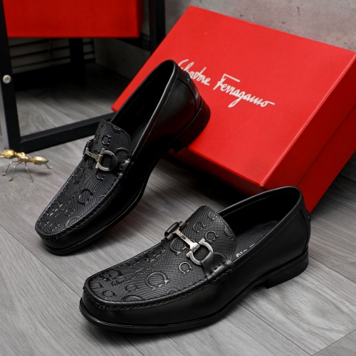 Cheap Salvatore Ferragamo Leather Shoes For Men #1230362 Replica Wholesale [$82.00 USD] [ITEM#1230362] on Replica Salvatore Ferragamo Leather Shoes