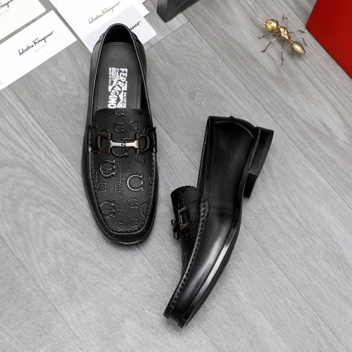 Cheap Salvatore Ferragamo Leather Shoes For Men #1230362 Replica Wholesale [$82.00 USD] [ITEM#1230362] on Replica Salvatore Ferragamo Leather Shoes