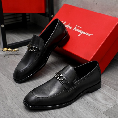 Cheap Salvatore Ferragamo Leather Shoes For Men #1230364 Replica Wholesale [$82.00 USD] [ITEM#1230364] on Replica Salvatore Ferragamo Leather Shoes