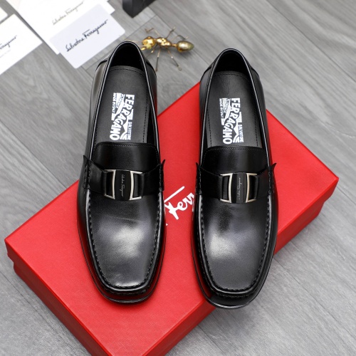 Cheap Salvatore Ferragamo Leather Shoes For Men #1230365 Replica Wholesale [$82.00 USD] [ITEM#1230365] on Replica Salvatore Ferragamo Leather Shoes