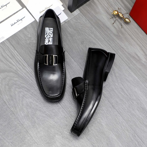 Cheap Salvatore Ferragamo Leather Shoes For Men #1230365 Replica Wholesale [$82.00 USD] [ITEM#1230365] on Replica Salvatore Ferragamo Leather Shoes