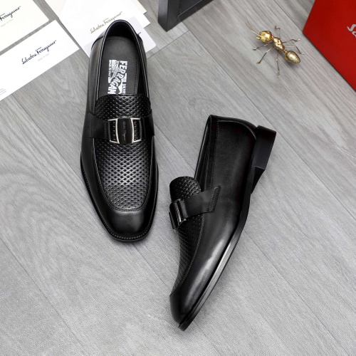 Cheap Salvatore Ferragamo Leather Shoes For Men #1230368 Replica Wholesale [$82.00 USD] [ITEM#1230368] on Replica Salvatore Ferragamo Leather Shoes