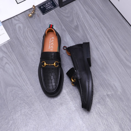 Cheap Gucci Oxfords Shoes For Men #1230486 Replica Wholesale [$88.00 USD] [ITEM#1230486] on Replica Gucci Oxfords Shoes