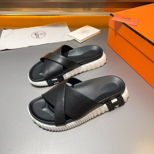 Cheap Hermes Slippers For Men #1230505 Replica Wholesale [$128.00 USD] [ITEM#1230505] on Replica Hermes Slippers