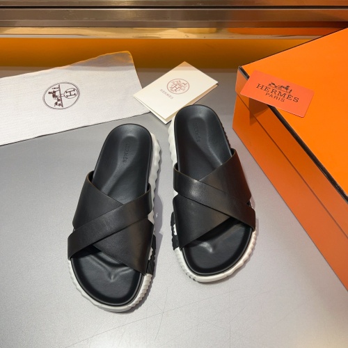 Cheap Hermes Slippers For Men #1230505 Replica Wholesale [$128.00 USD] [ITEM#1230505] on Replica Hermes Slippers