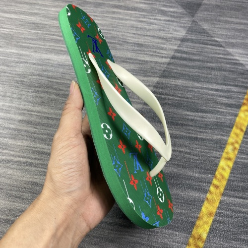 Cheap Louis Vuitton Slippers For Men #1230622 Replica Wholesale [$45.00 USD] [ITEM#1230622] on Replica Louis Vuitton Slippers