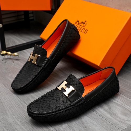 Cheap Hermes Leather Shoes For Men #1230705 Replica Wholesale [$68.00 USD] [ITEM#1230705] on Replica Hermes Leather Shoes