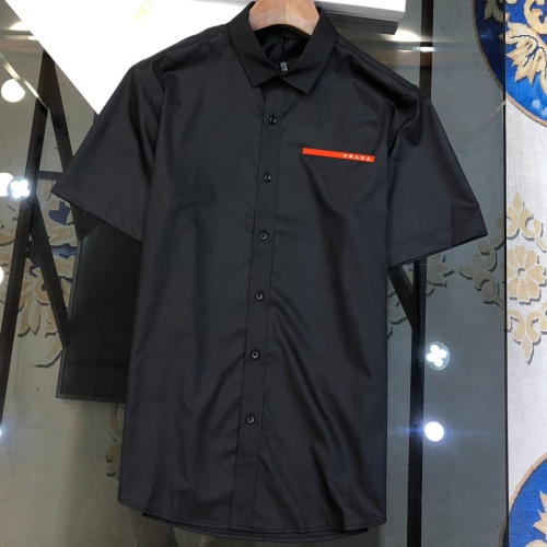 Cheap Prada Shirts Short Sleeved For Men #1230738 Replica Wholesale [$42.00 USD] [ITEM#1230738] on Replica Prada Shirts