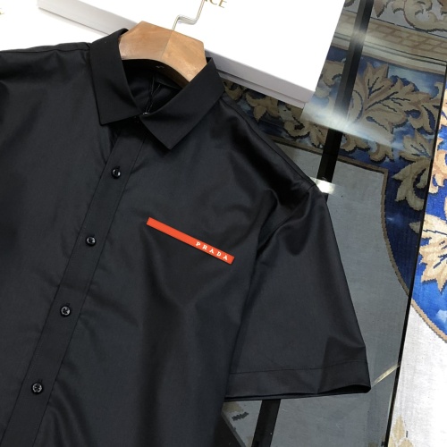 Cheap Prada Shirts Short Sleeved For Men #1230738 Replica Wholesale [$42.00 USD] [ITEM#1230738] on Replica Prada Shirts