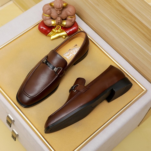 Cheap Salvatore Ferragamo Leather Shoes For Men #1230742 Replica Wholesale [$85.00 USD] [ITEM#1230742] on Replica Salvatore Ferragamo Leather Shoes